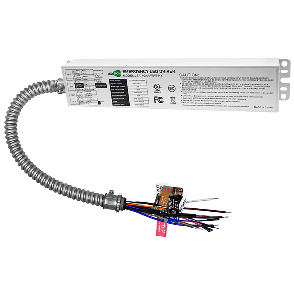 LFD Lighting 40W AC 277-480V Backup Battery Driver 