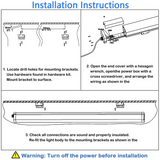 LFD Lighting 4FT 40W LED Triproof Light Fixtures For Car Washes