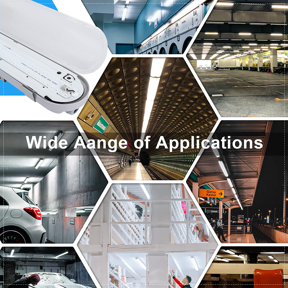 LFD Lighting 4FT 40W LED Triproof Light Fixtures For Parking Garages