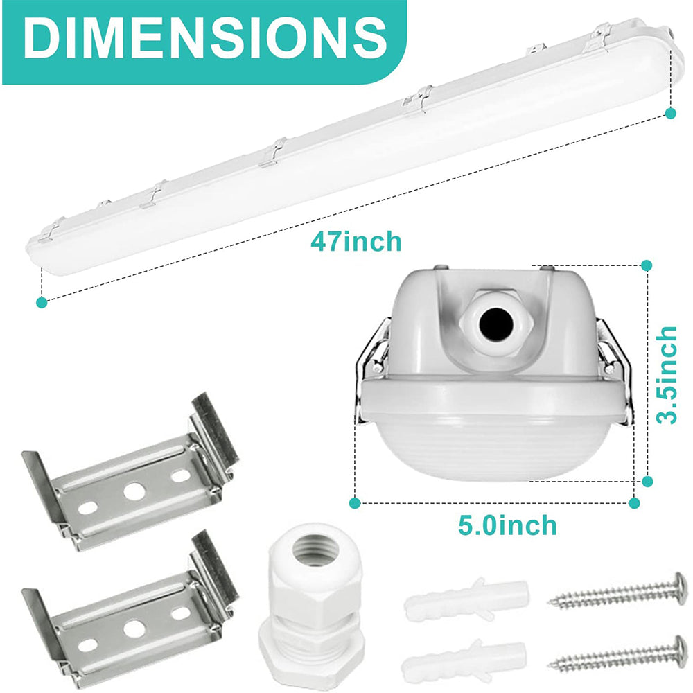 LFD Lighting 4FT LED Vapor Tight Light Dimension