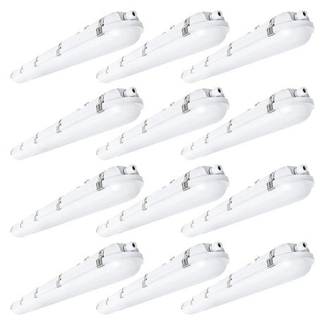 LFD Lighting 4FT LED Vapor Tight Light 12 Pack For Tunnel