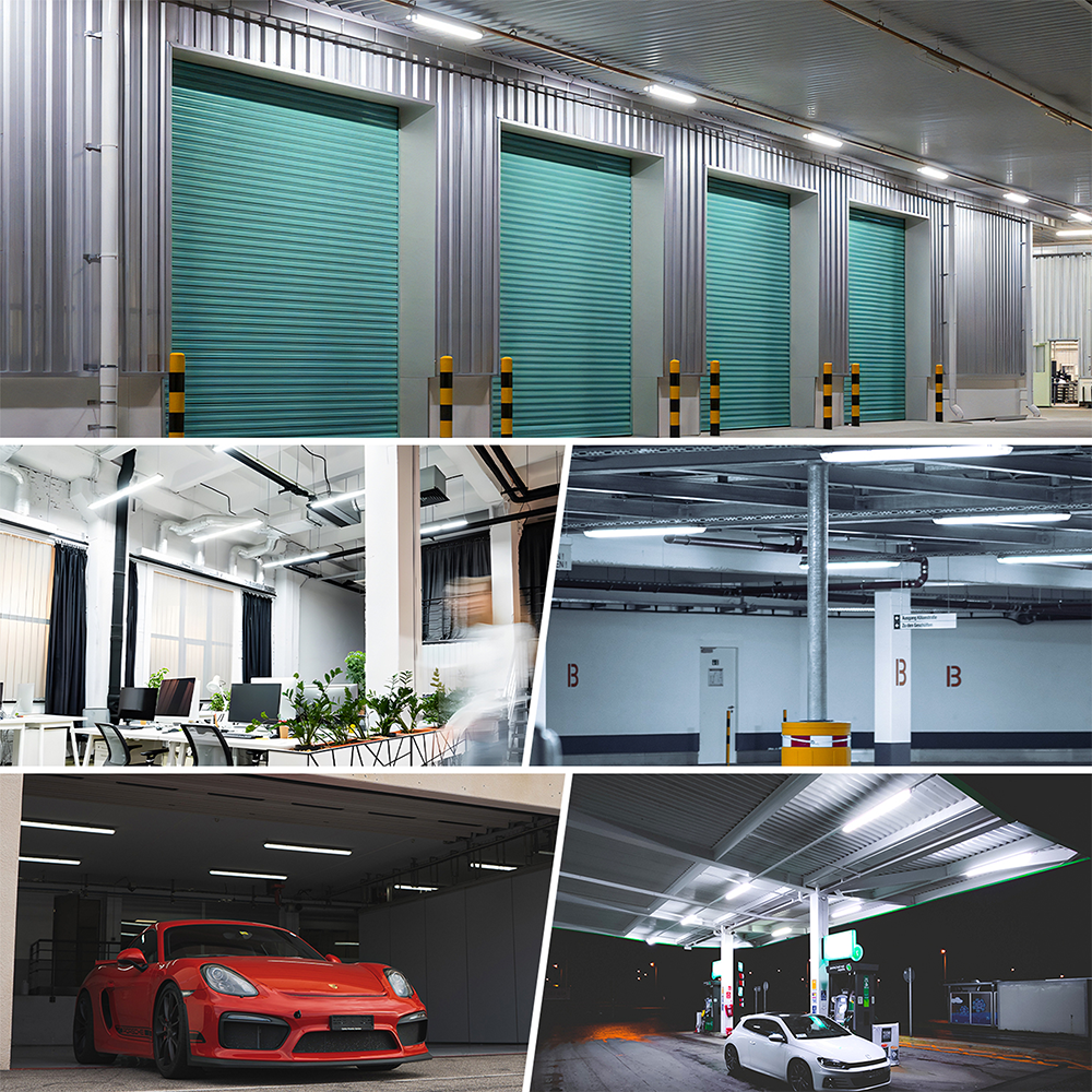 LFD Lighting 4 Pack-8ft Linear Strip Light For Building Light