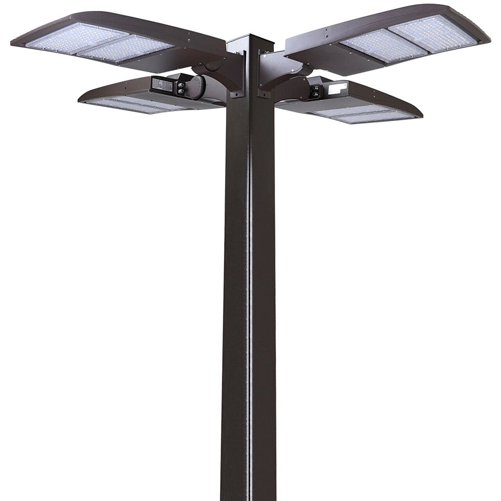 LFD Lighting 4 inch 25 Foot Steel Square Light Pole For Shoebox