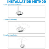 LFD Lighting 55W LED Parking Garage Canopy Light For Gas Station