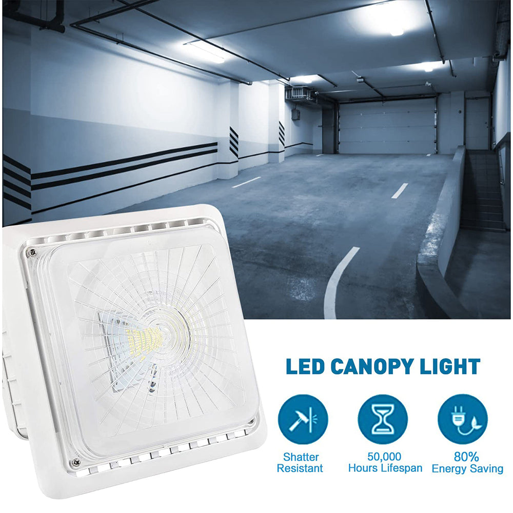 LFD Lighting 55W LED Parking Garage Canopy Light For Parking Garage