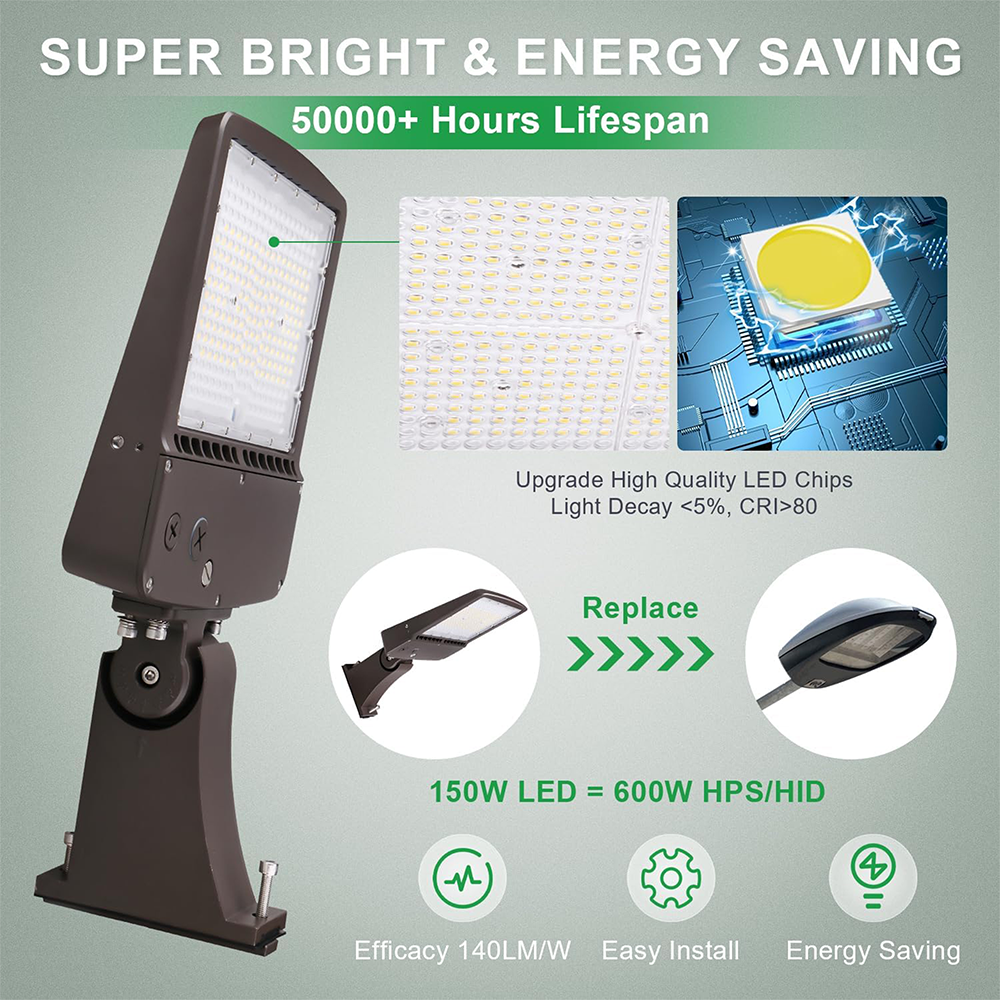 LFD Lighting  LED 150W Parking Lot Light DM For Stadiums