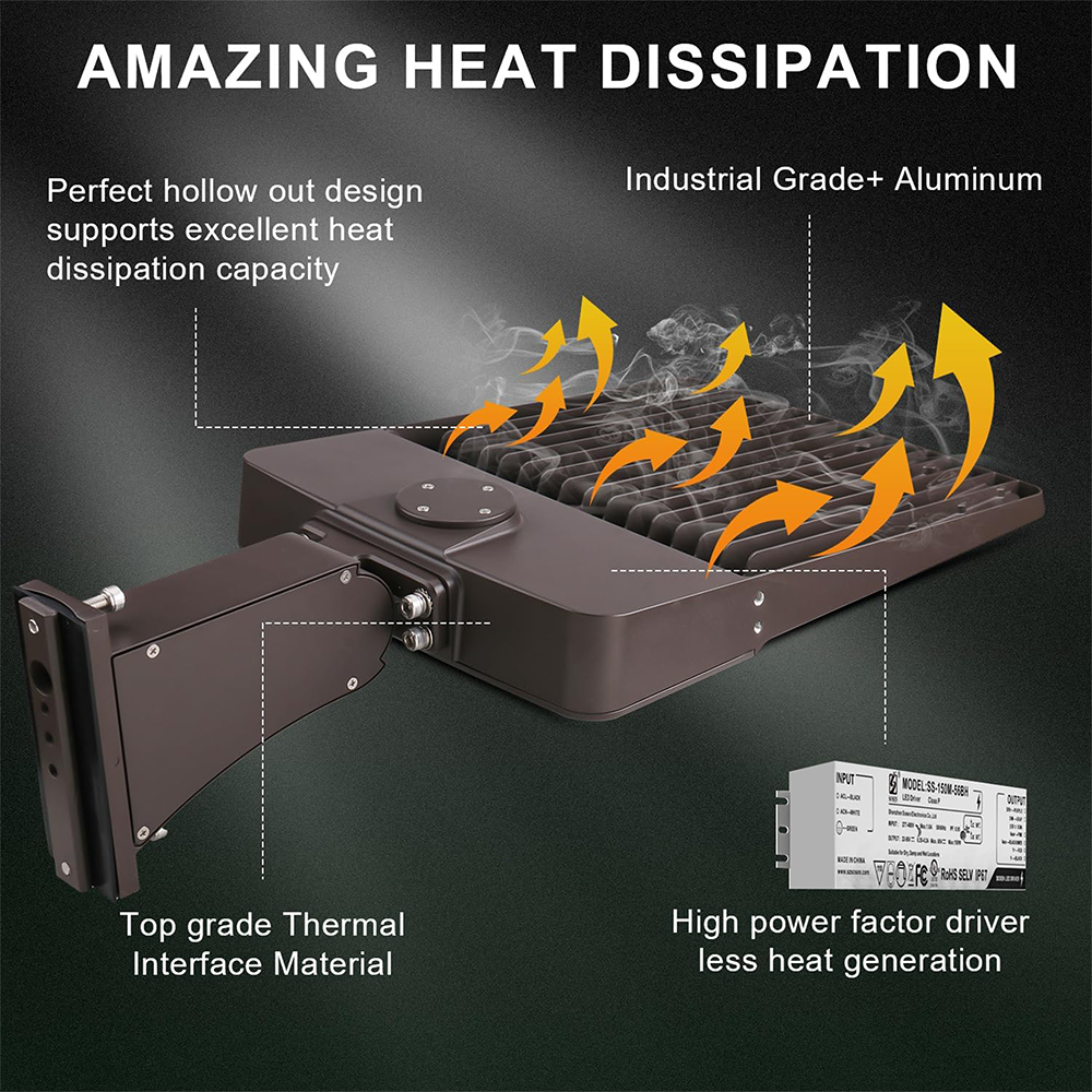 LFD Lighting  LED 150W Parking Lot Light DM For Stadium