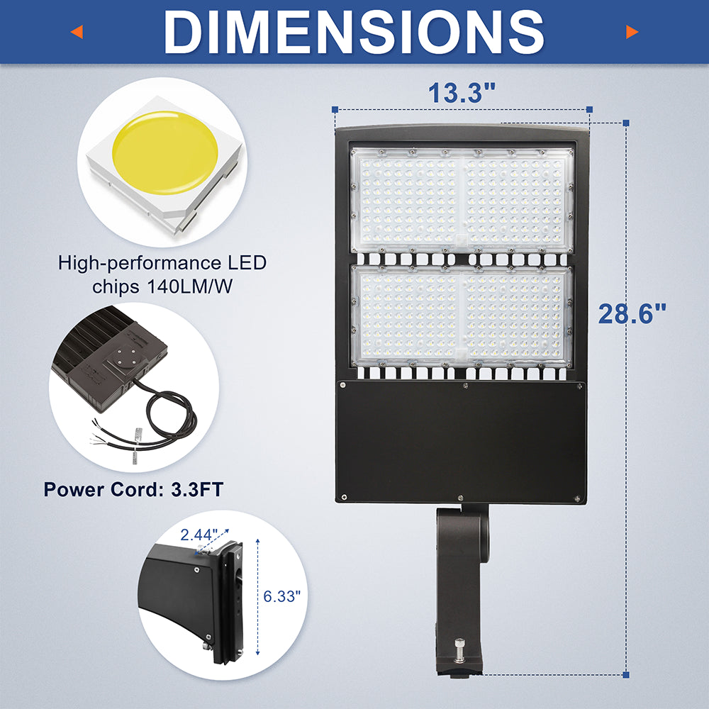LFD Lighting  LED 300W Parking Lot Light  For Basketball Court 