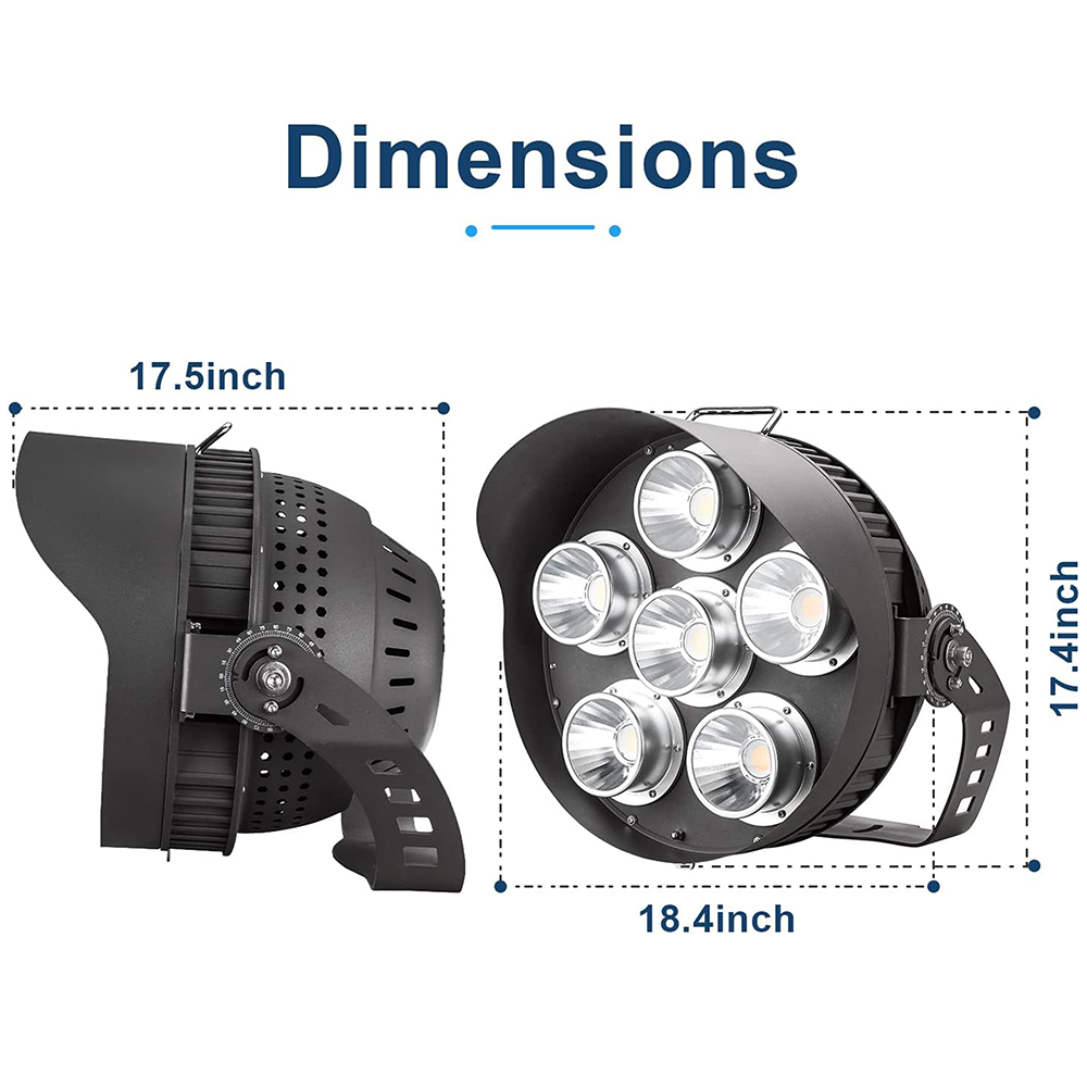 LFD Lighting LED 600W Sport Light Dimensions