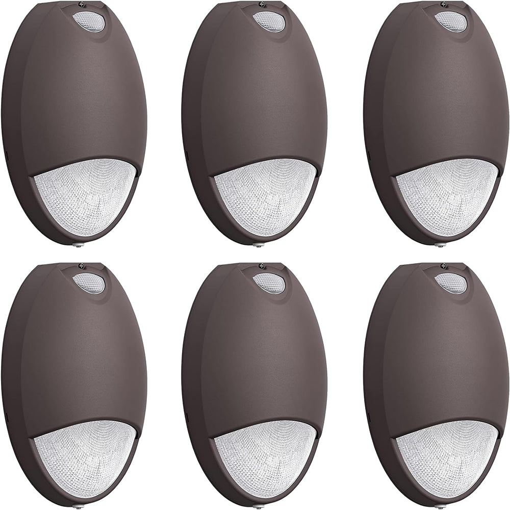 LFD Lighting Led Outdoor Emergency Wall Pack Light 12W 960 Lumens  6 Pack For Factory 