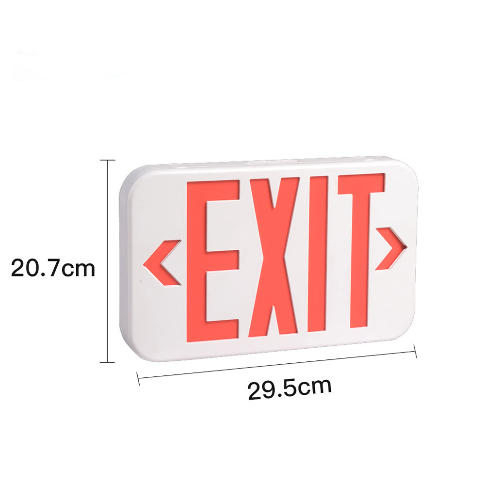 LFD Lighting Red LED Exit Emergency Sign Light Dimension