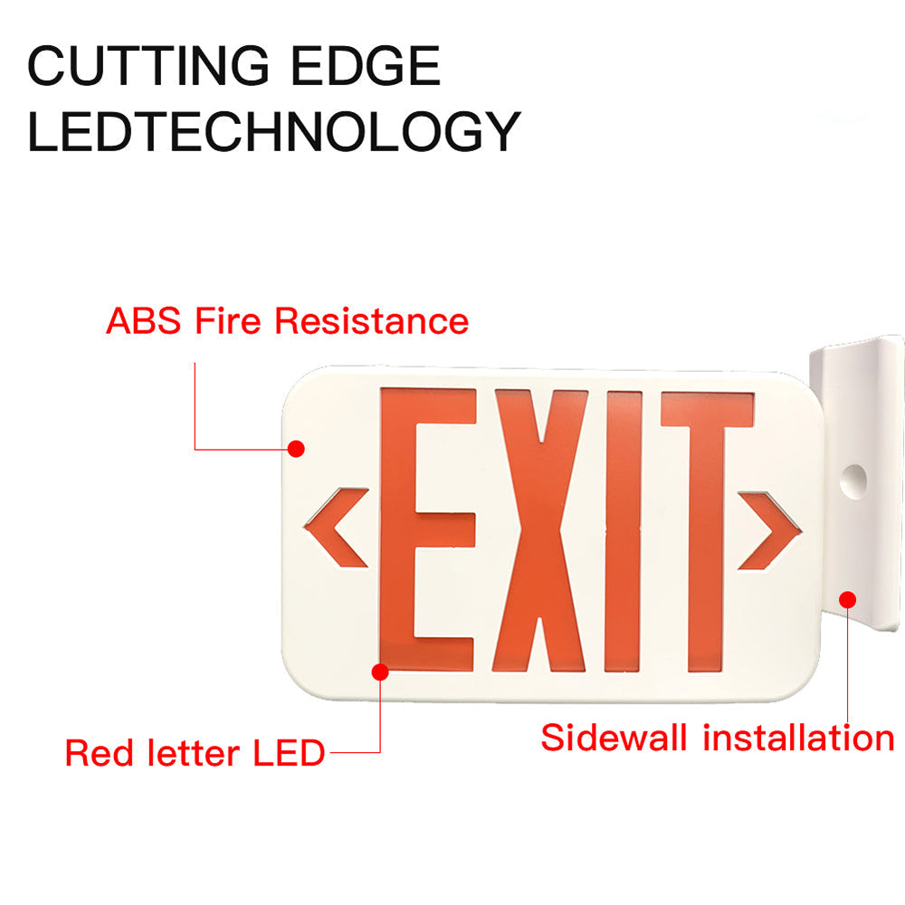 LFD Lighting Red LED Exit Emergency Sign Light For Hotel