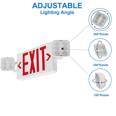LFD Lighting Red LED Exit Sign For Hotel