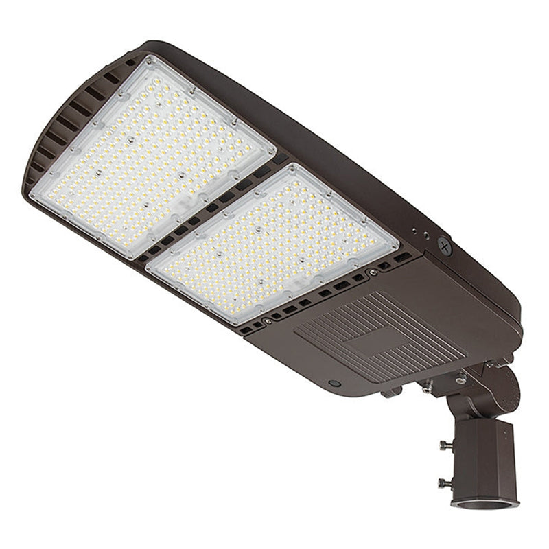 200W LED Parking Lot Light-Shoebox Area Light-Slipfitter Mount-28000 Lumens-400W MH Equivalent-CCT 5000K-5 Years Warranty